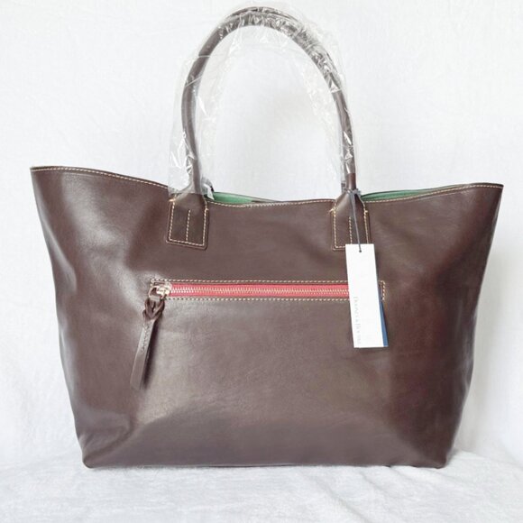 Nwt Dooney & Bourke Florentine Leather Medium Russel Tote Bag - Picture 6 of 13